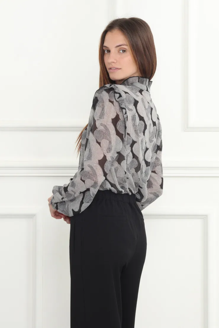 Hot Abstract Floral Print Blouse In Blouses|Shop All Matching Sets