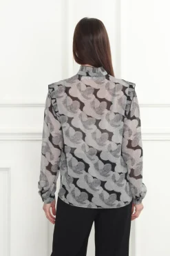 Hot Abstract Floral Print Blouse In Blouses|Shop All Matching Sets