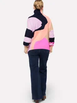 Outlet Abstract Roll Neck In Basics And Tees|Sweaters