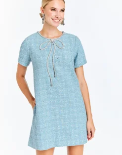 Outlet Ainslee Mini Dress In Metallic Tweed Special Occasion Dresses