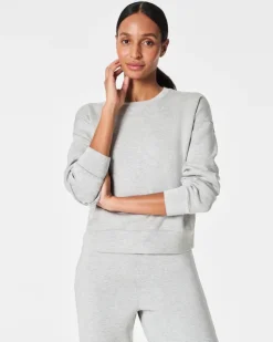 Discount AirEssentials Crew Pullover In Light Heather Shop All Athleisure