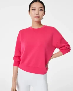 Clearance AirEssentials Crew Pullover In Cerise Pink Shop All Athleisure