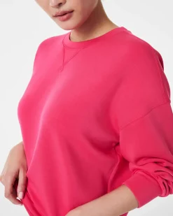 Clearance AirEssentials Crew Pullover In Cerise Pink Shop All Athleisure