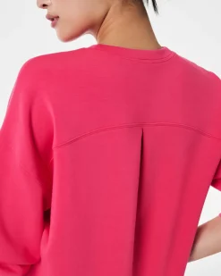Clearance AirEssentials Crew Pullover In Cerise Pink Shop All Athleisure