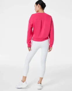 Clearance AirEssentials Crew Pullover In Cerise Pink Shop All Athleisure