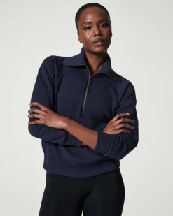 Clearance AirEssentials Half-Zip Pullover In Navy Shop All Athleisure|Shop All Matching Sets
