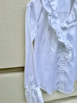 Clearance Amara Ruffle Long Sleeve Blouse In Blouses