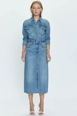Fashion Amira Denim Dress In Denim