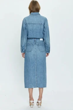 Fashion Amira Denim Dress In Denim