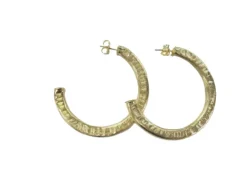 Hot Arlene Hoop Earrings In Hammered Earrings