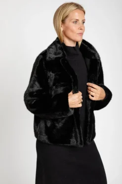 Hot Audrey Faux Fur Jacket In All Outerwear