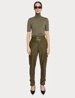 Best Bella Vegan Leather Cargo Joggers In Pants|Shop All Matching Sets