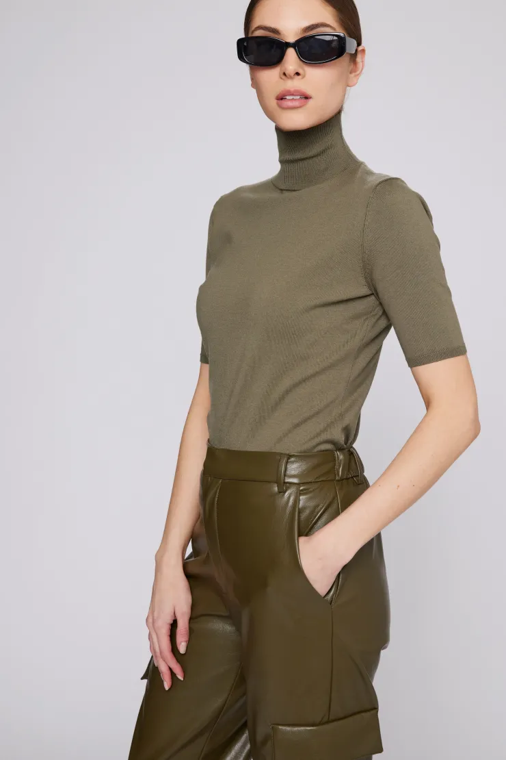Best Bella Vegan Leather Cargo Joggers In Pants|Shop All Matching Sets