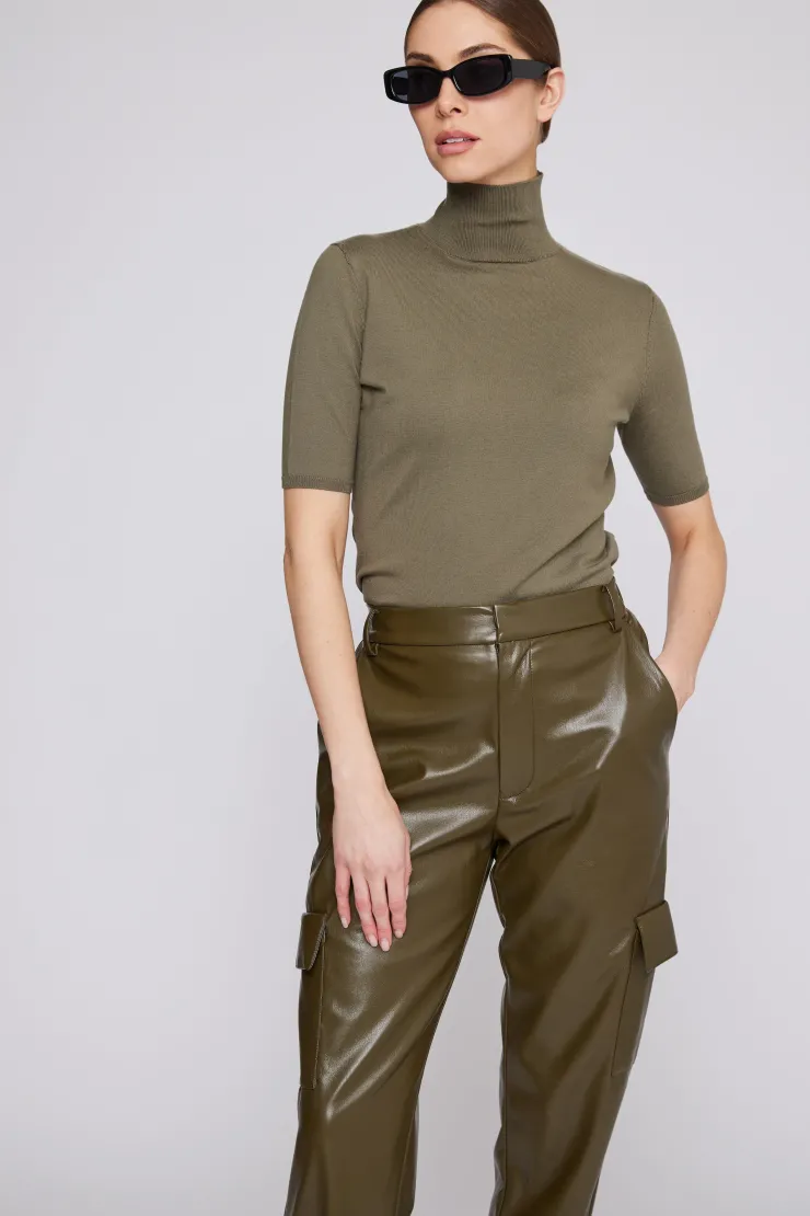 Best Bella Vegan Leather Cargo Joggers In Pants|Shop All Matching Sets
