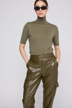 Best Bella Vegan Leather Cargo Joggers In Pants|Shop All Matching Sets