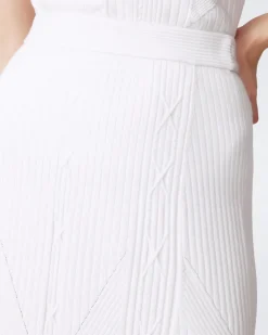 New Benedetta Midi Skirt In Black And Ivory Sweaters|Skirts
