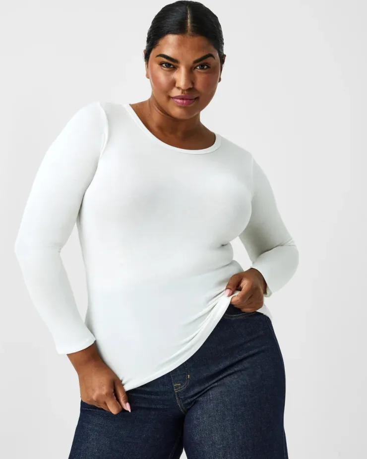 Discount Better Base Long Sleeve Crew Tee In Basics And Tees