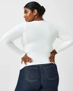 Discount Better Base Long Sleeve Crew Tee In Basics And Tees