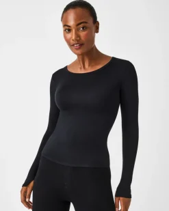 Fashion Better Base Long Sleeve Crew Tee In Basics And Tees