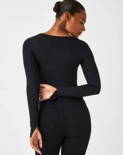 Fashion Better Base Long Sleeve Crew Tee In Basics And Tees