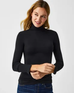 Clearance Better Base Long Sleeve Turtleneck Tee In Basics And Tees