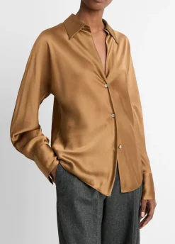 Fashion Bias Long Sleeve Blouse In Blouses