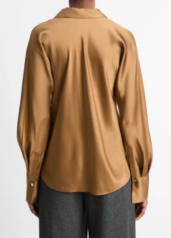 Fashion Bias Long Sleeve Blouse In Blouses