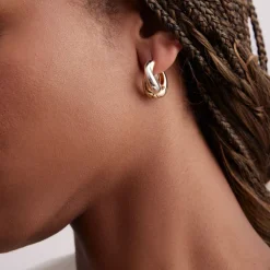 Clearance Bleecker Hoops In Gold/Silver Earrings