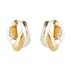 Clearance Bleecker Hoops In Gold/Silver Earrings