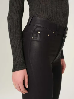 New Bridget Cropped Coated Denim In Denim|All Outerwear