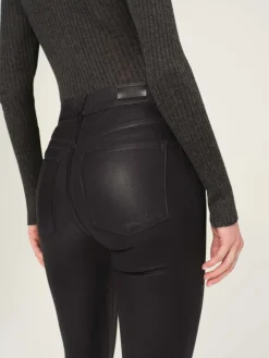 New Bridget Cropped Coated Denim In Denim|All Outerwear