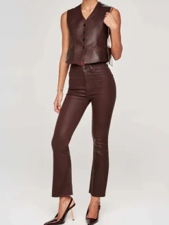 Sale Bridget Cropped Coated Denim In Denim|All Outerwear