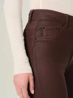 Sale Bridget Cropped Coated Denim In Denim|All Outerwear