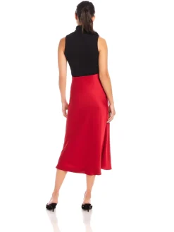 Fashion Brielle Midi Skirt In Cherry Red Skirts|Shop All Matching Sets