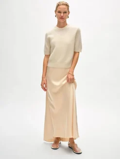 Sale Brushed Cashmere Tee In Sweaters
