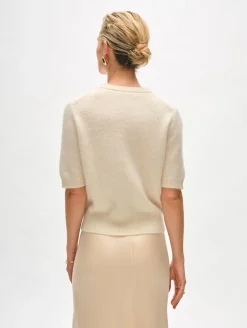 Sale Brushed Cashmere Tee In Sweaters