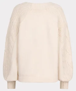 New Cable Sleeve Sweater In Sweaters