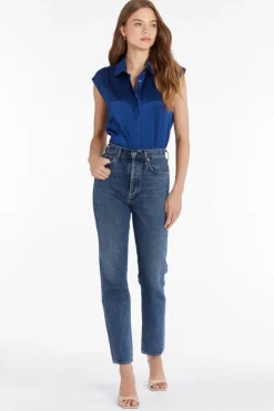 Hot Calvin Silk Top In Blouses