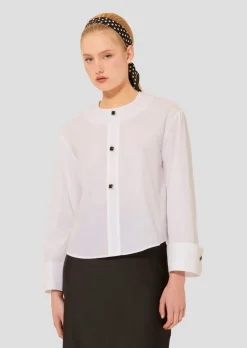 Sale Carillon Poplin Top In Blouses