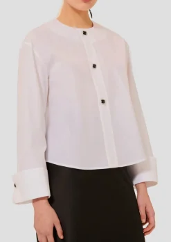 Sale Carillon Poplin Top In Blouses