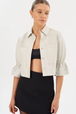 Outlet Carolina Ruffle Sleeve Jacket In All Outerwear