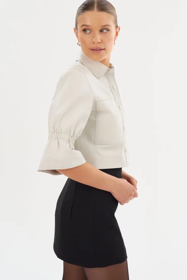 Outlet Carolina Ruffle Sleeve Jacket In All Outerwear