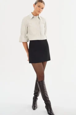 Outlet Carolina Ruffle Sleeve Jacket In All Outerwear