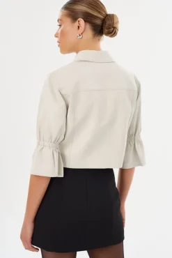 Outlet Carolina Ruffle Sleeve Jacket In All Outerwear