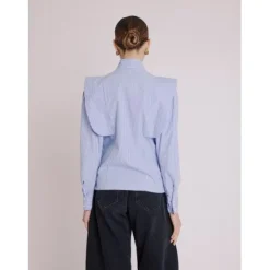 Hot Celes Hidden Button Shirt In Blouses