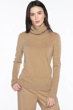 Outlet Chunky Trim T-Neck Sweater In Sweaters