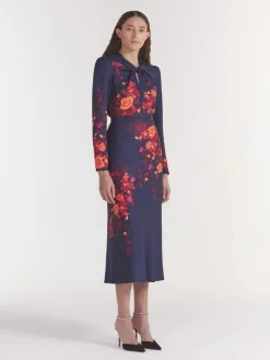 Discount Claudia Midi Dress In Flori Special Occasion Dresses