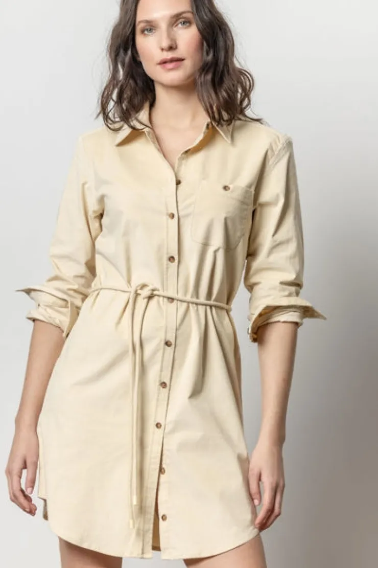 Discount Corduroy Shirt Dress In Basics And Tees