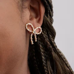 Outlet Crystal Bow Studs In Earrings