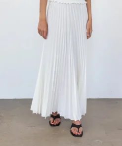 Hot Deluxe Denim Skirt In White Denim|Skirts